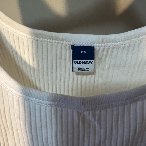 White Ribbed Tank Top - Picture 2 of 3